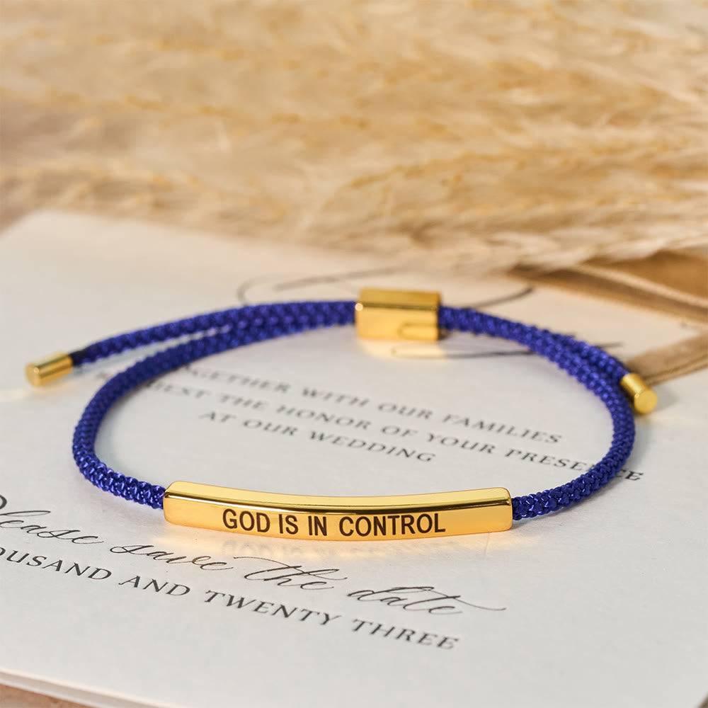 God Is in Control Faith Bracelet: A Symbol of Trust & Wedding Blessing
