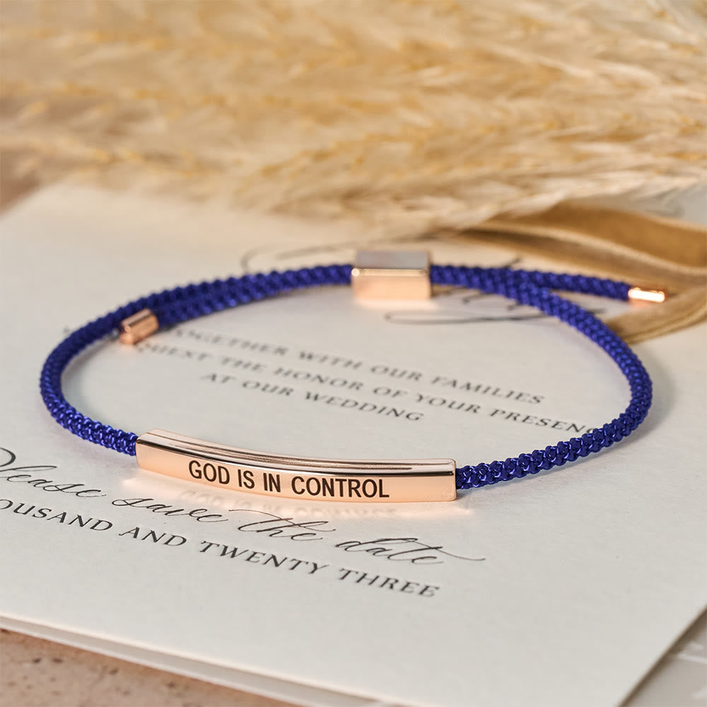 God Is in Control Faith Bracelet: A Symbol of Trust & Wedding Blessing