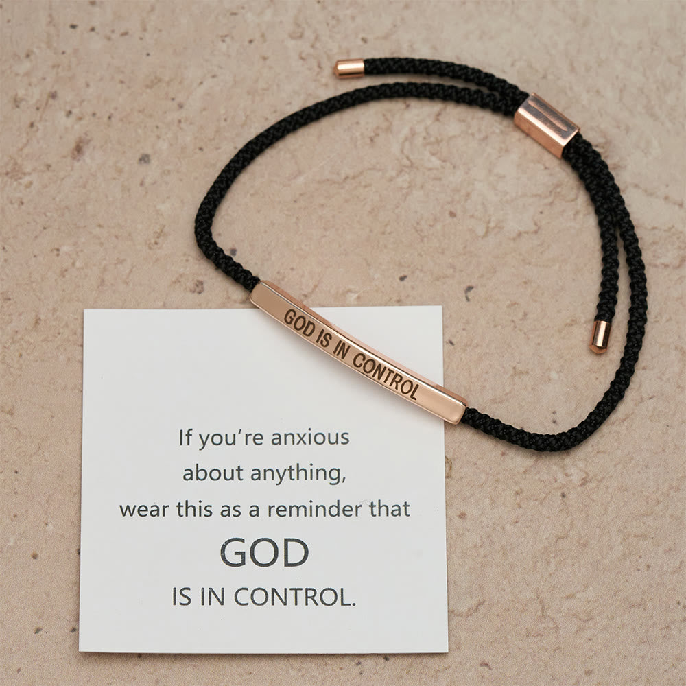 God Is in Control Faith Bracelet: A Symbol of Trust & Wedding Blessing