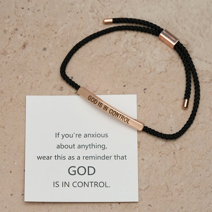 God Is in Control Faith Bracelet: A Symbol of Trust & Wedding Blessing
