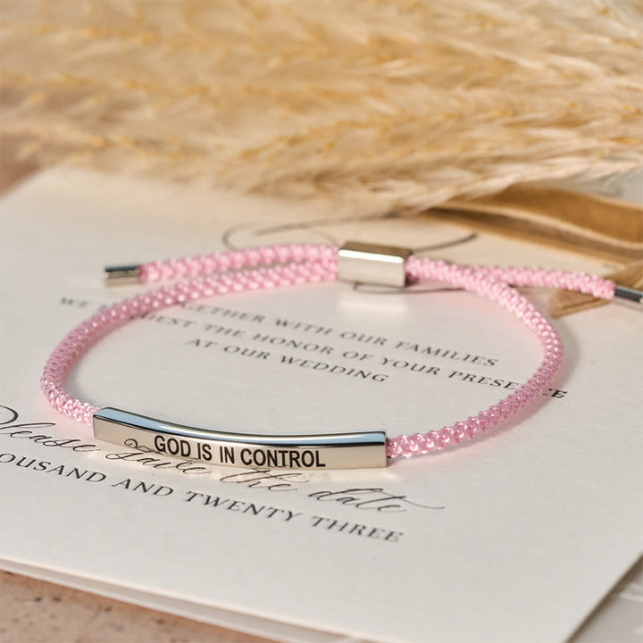 God Is in Control Faith Bracelet: A Symbol of Trust & Wedding Blessing