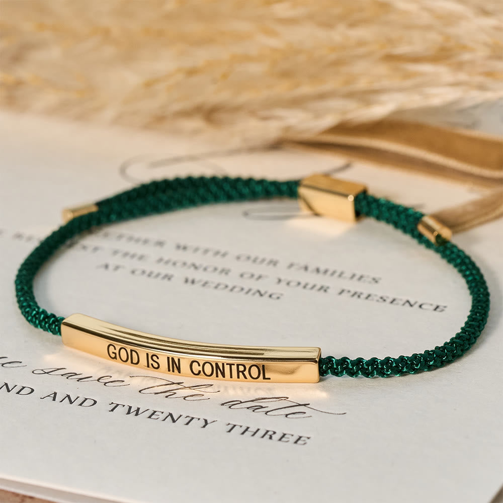 God Is in Control Faith Bracelet: A Symbol of Trust & Wedding Blessing