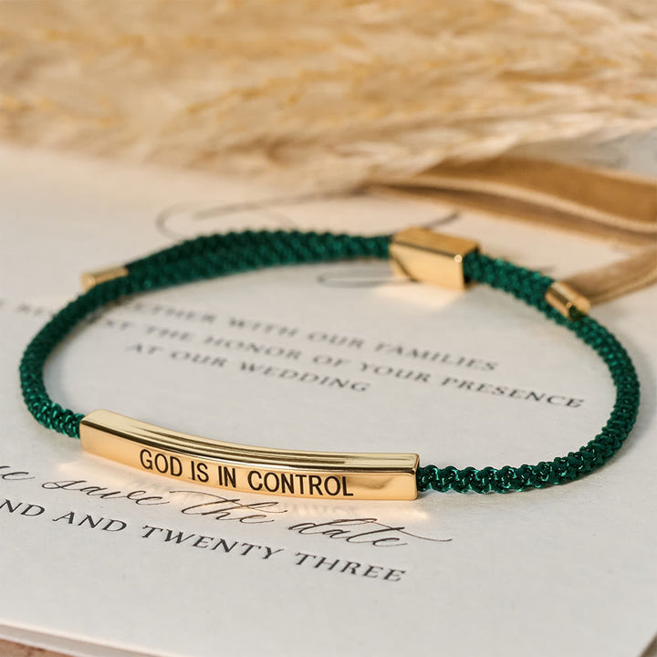 God Is in Control Faith Bracelet: A Symbol of Trust & Wedding Blessing