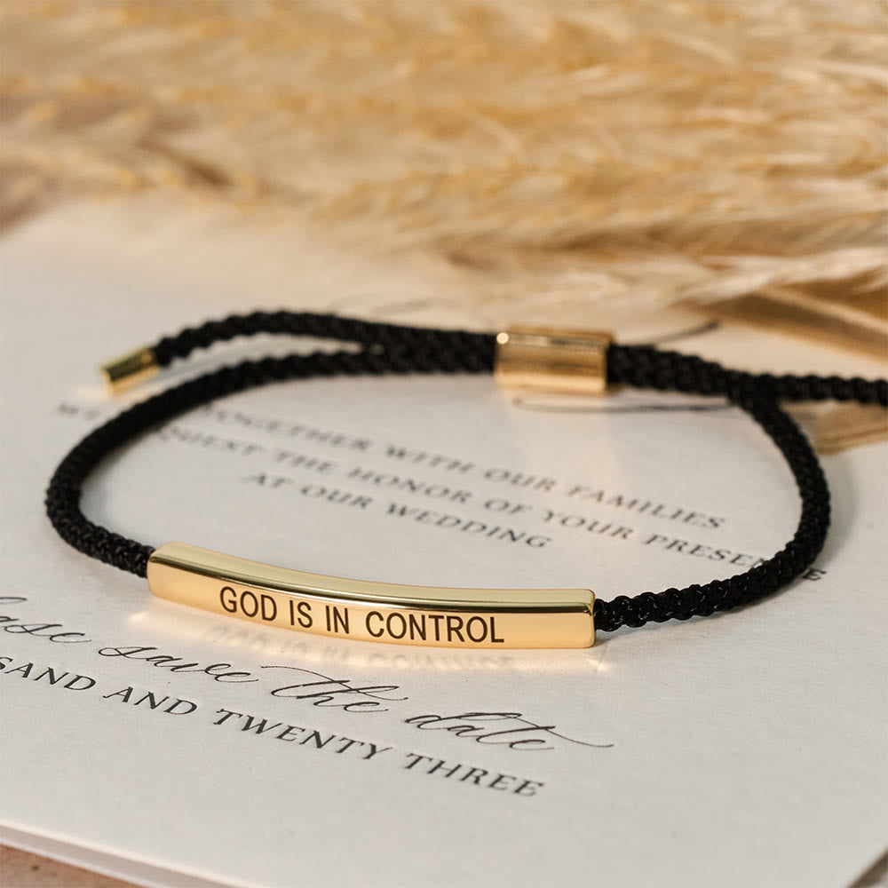 God Is in Control Faith Bracelet: A Symbol of Trust & Wedding Blessing