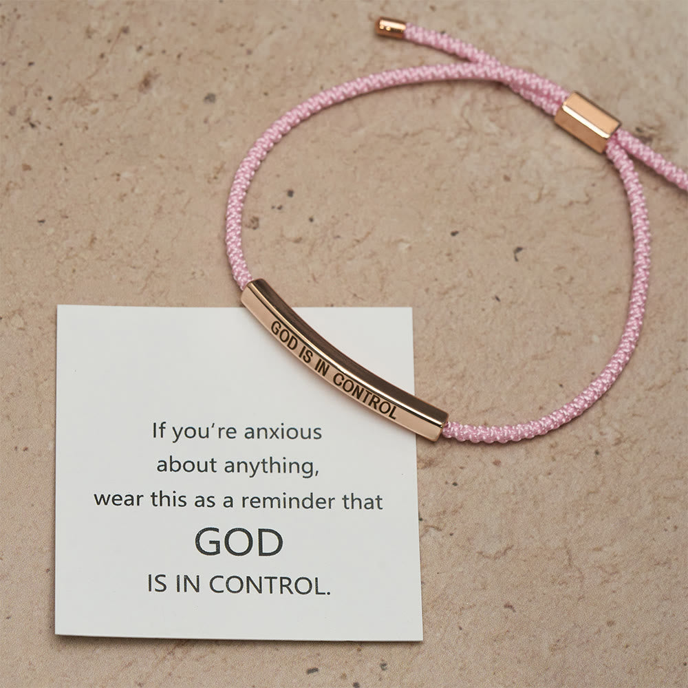 God Is in Control Faith Bracelet: A Symbol of Trust & Wedding Blessing
