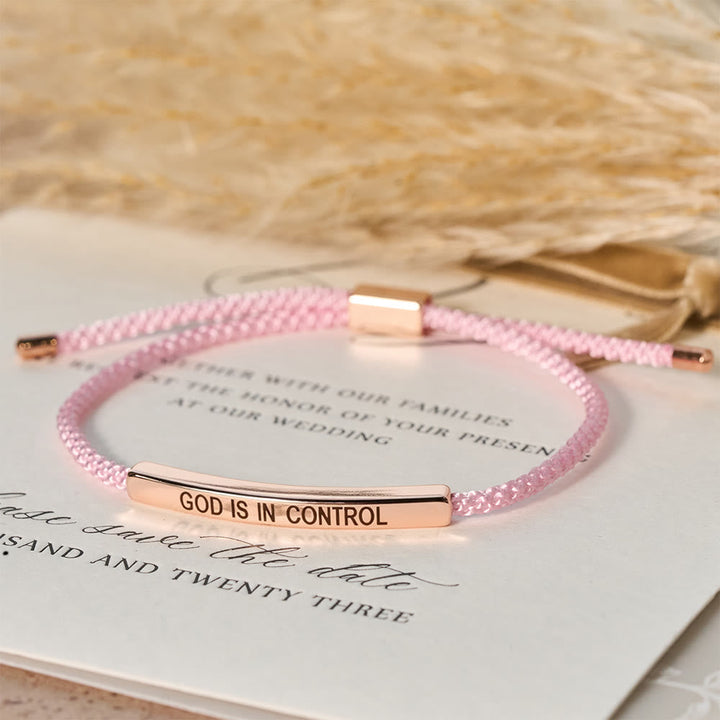 God Is in Control Faith Bracelet: A Symbol of Trust & Wedding Blessing
