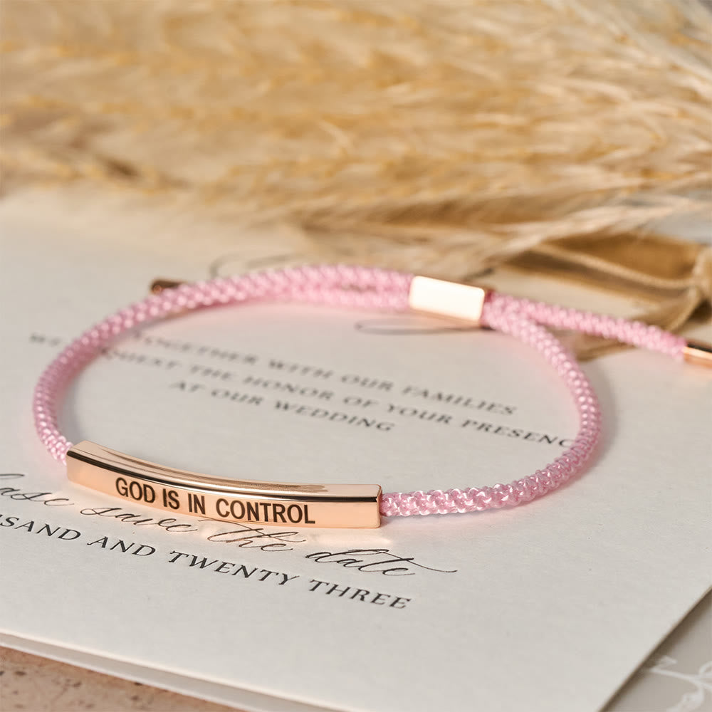 God Is in Control Faith Bracelet: A Symbol of Trust & Wedding Blessing