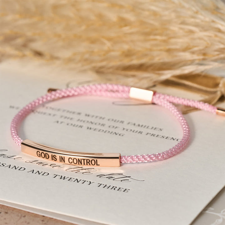 God Is in Control Faith Bracelet: A Symbol of Trust & Wedding Blessing