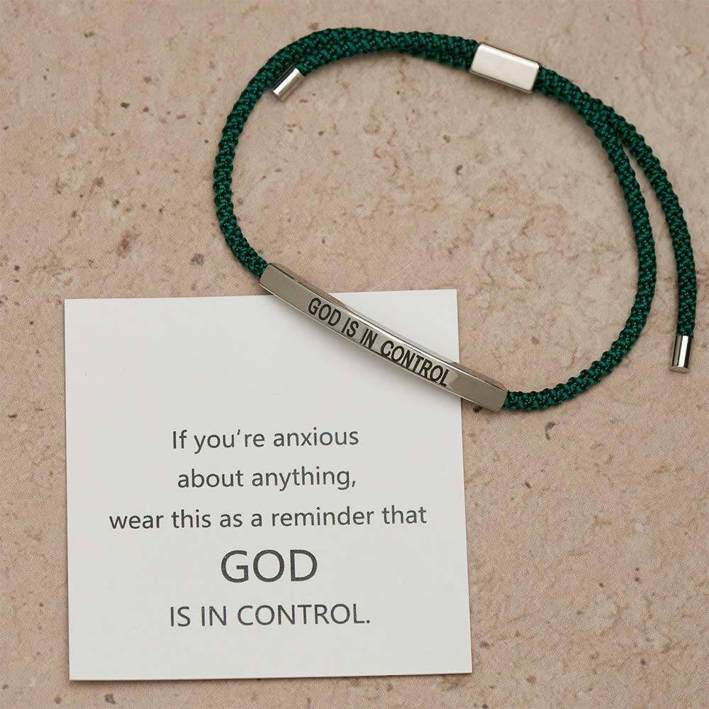 God Is in Control Faith Bracelet: A Symbol of Trust & Wedding Blessing