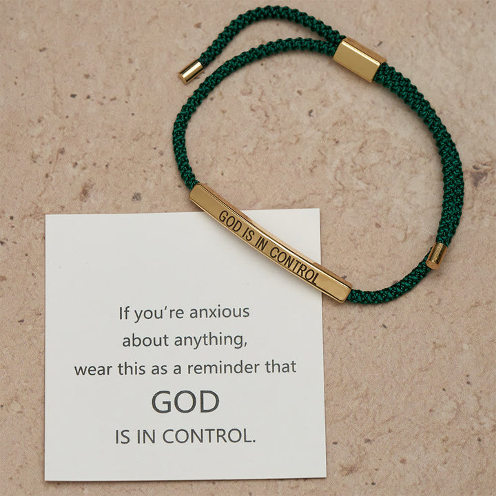 God Is in Control Faith Bracelet: A Symbol of Trust & Wedding Blessing