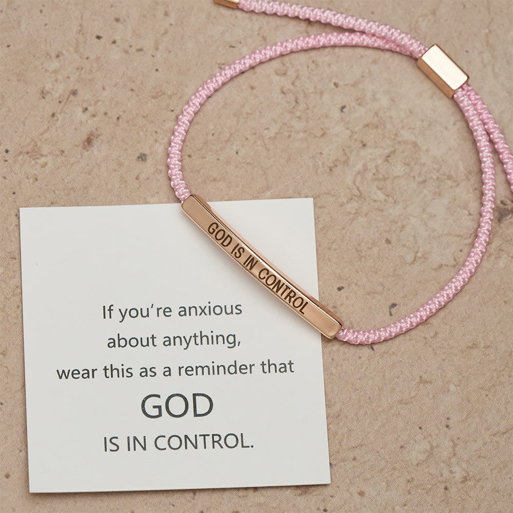 God Is in Control Faith Bracelet: A Symbol of Trust & Wedding Blessing