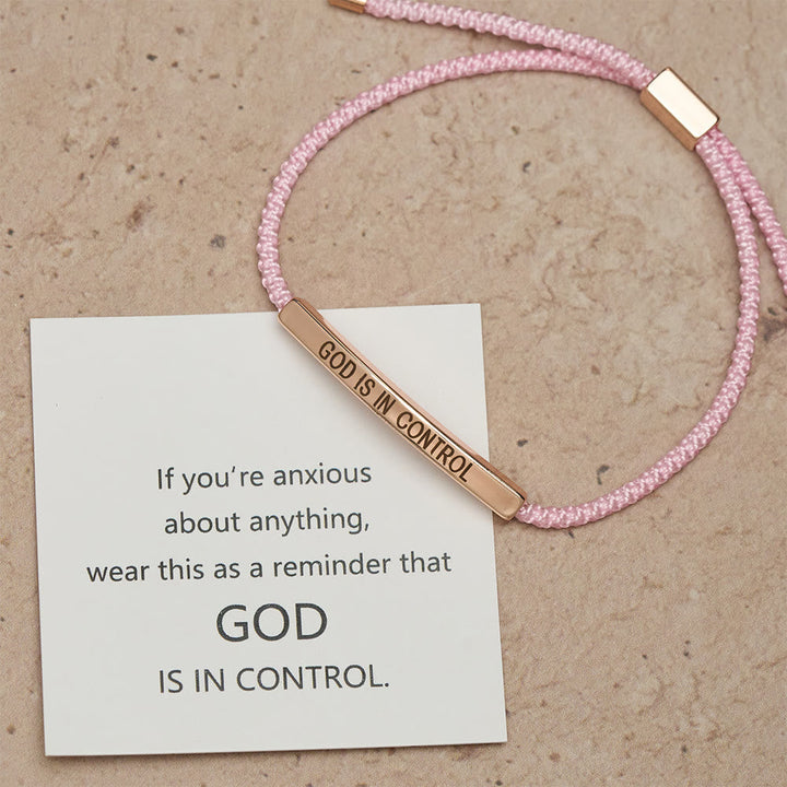 God Is in Control Faith Bracelet: A Symbol of Trust & Wedding Blessing