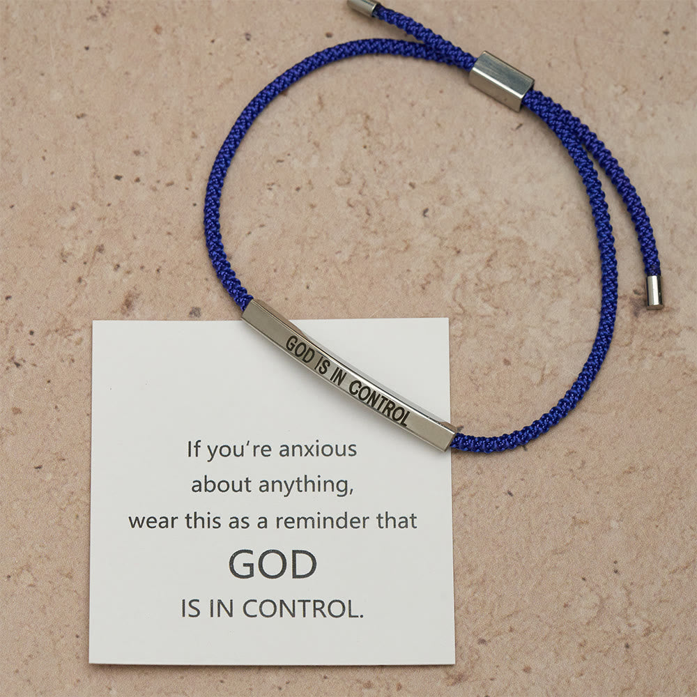 God Is in Control Faith Bracelet: A Symbol of Trust & Wedding Blessing