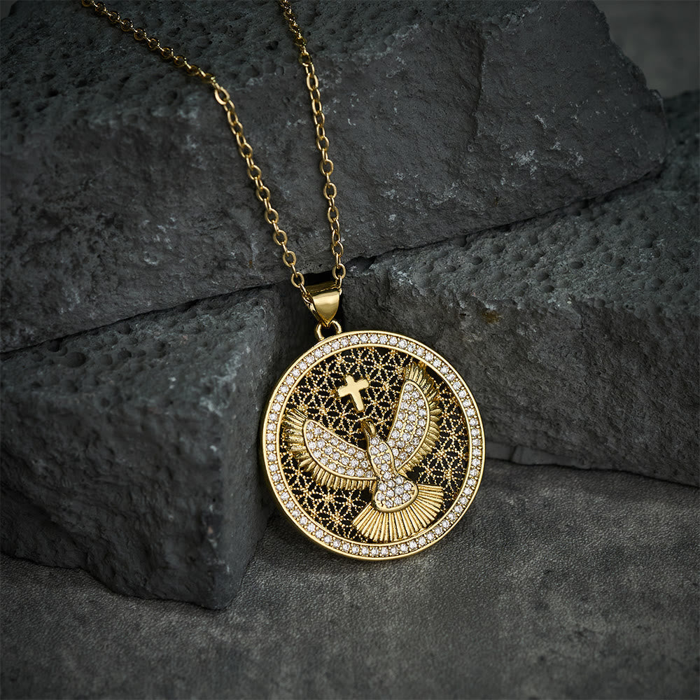 Holy Spirit Dove Heavenly Sparkle Necklace: A Radiant Symbol of Faith