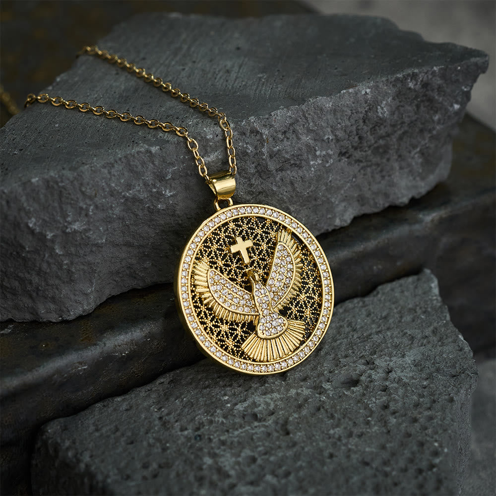 Holy Spirit Dove Heavenly Sparkle Necklace: A Radiant Symbol of Faith