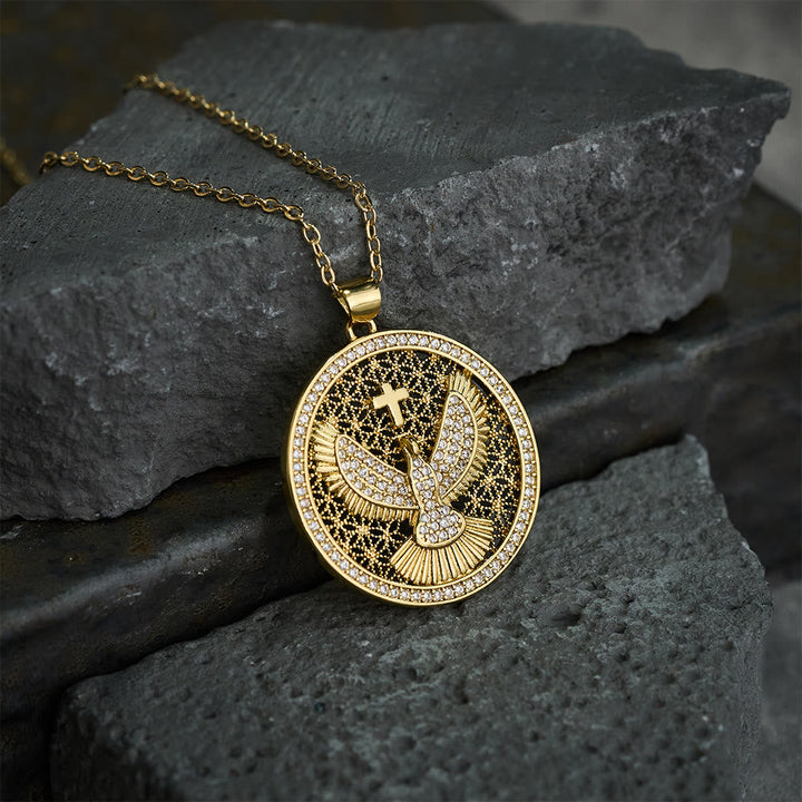 Holy Spirit Dove Heavenly Sparkle Necklace: A Radiant Symbol of Faith