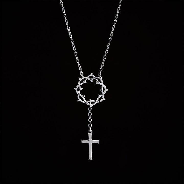 Thorn Crown Cross Necklace: A Symbol of Christ’s Passion & Redemption