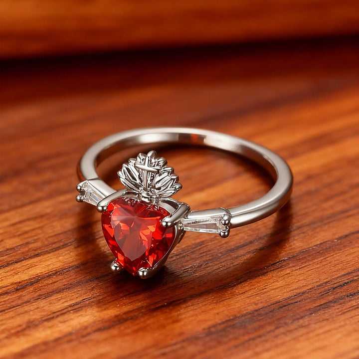 Sacred Heart Crystal Ring: A Symbol of Christ’s Unconditional Love