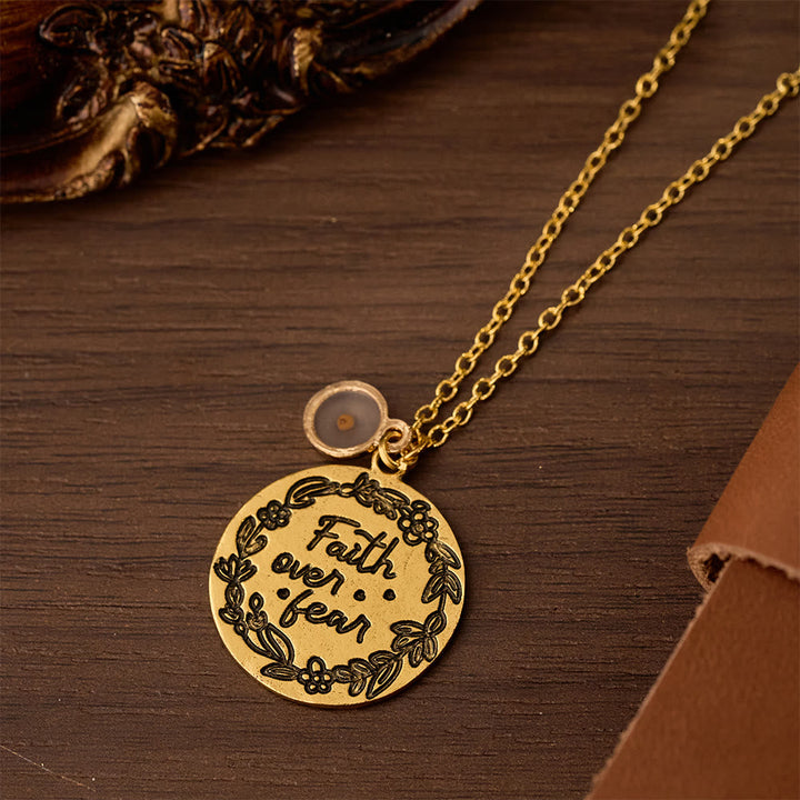 Faith Over Fear Mustard Seed Necklace: A Symbol of Courage & Small Faith