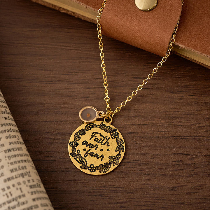 Faith Over Fear Mustard Seed Necklace: A Symbol of Courage & Small Faith