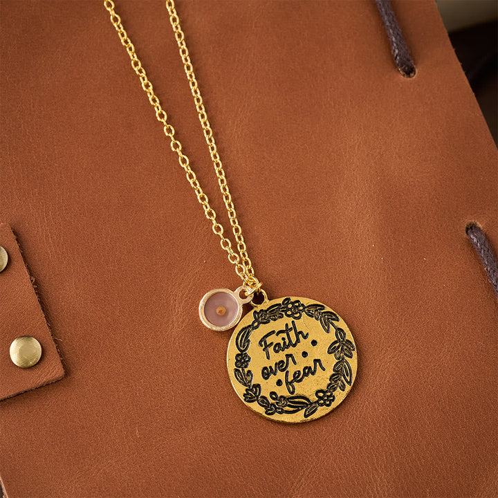 Faith Over Fear Mustard Seed Necklace: A Symbol of Courage & Small Faith