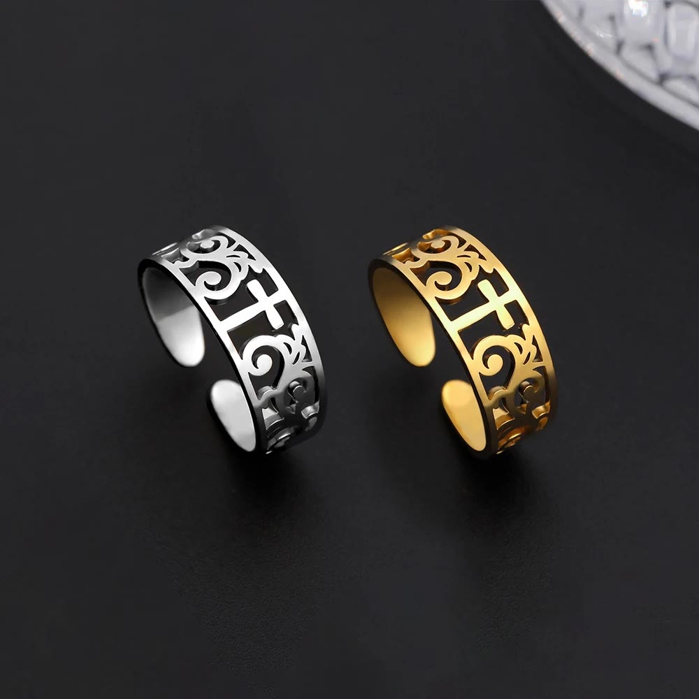 Filigree Cross Cutout Ring: A Symbol of Christ’s Enduring Grace