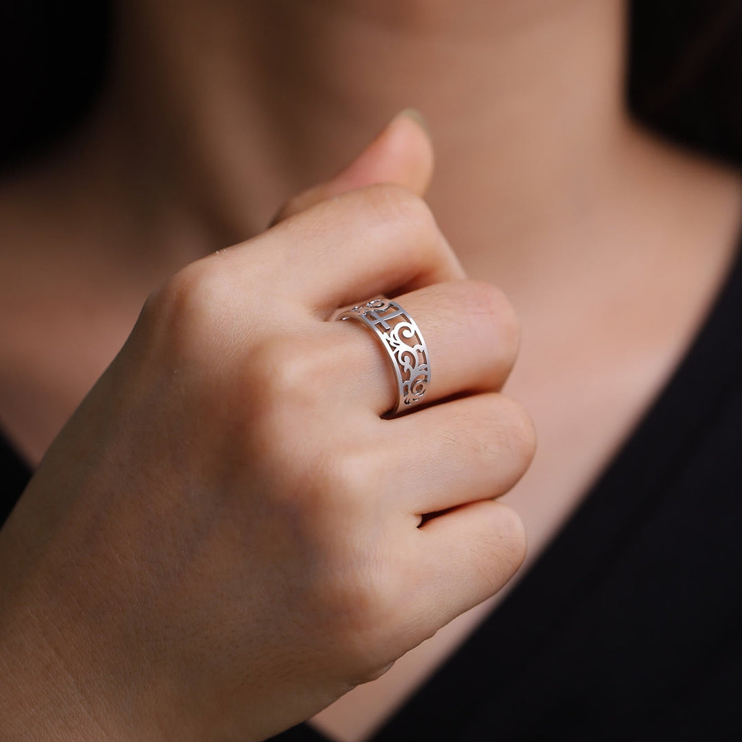 Filigree Cross Cutout Ring: A Symbol of Christ’s Enduring Grace