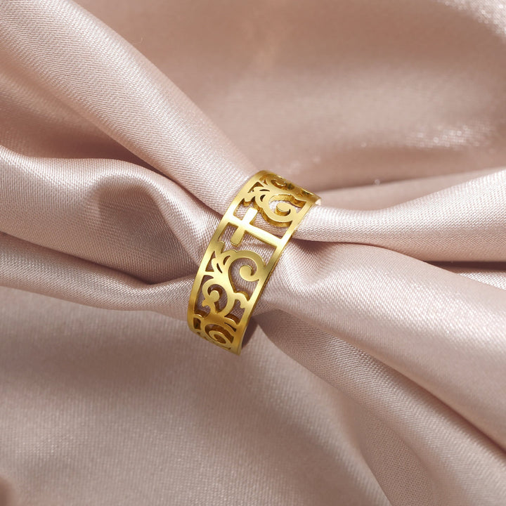 Filigree Cross Cutout Ring: A Symbol of Christ’s Enduring Grace