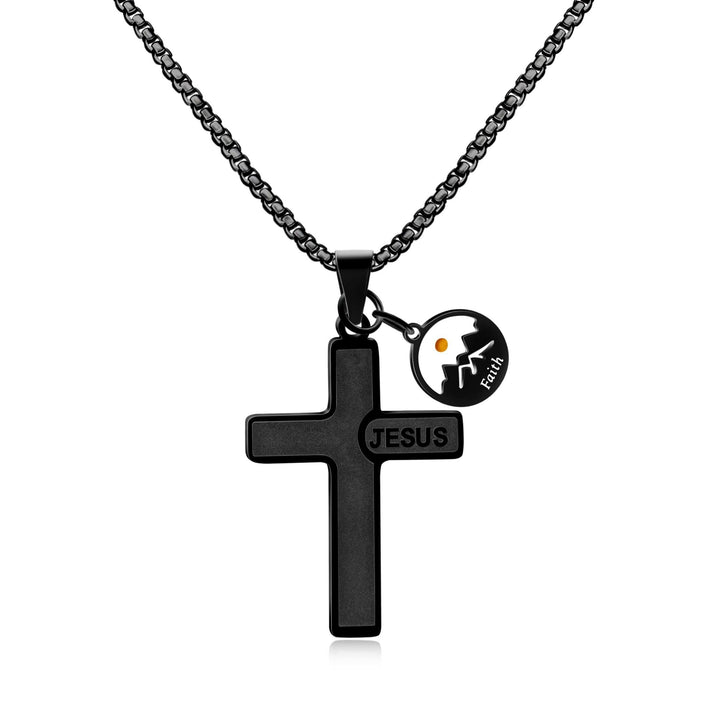 Jesus Engraved Mustard Seed Cross Necklace: A Symbol of Christ’s Love & Faith’s Power