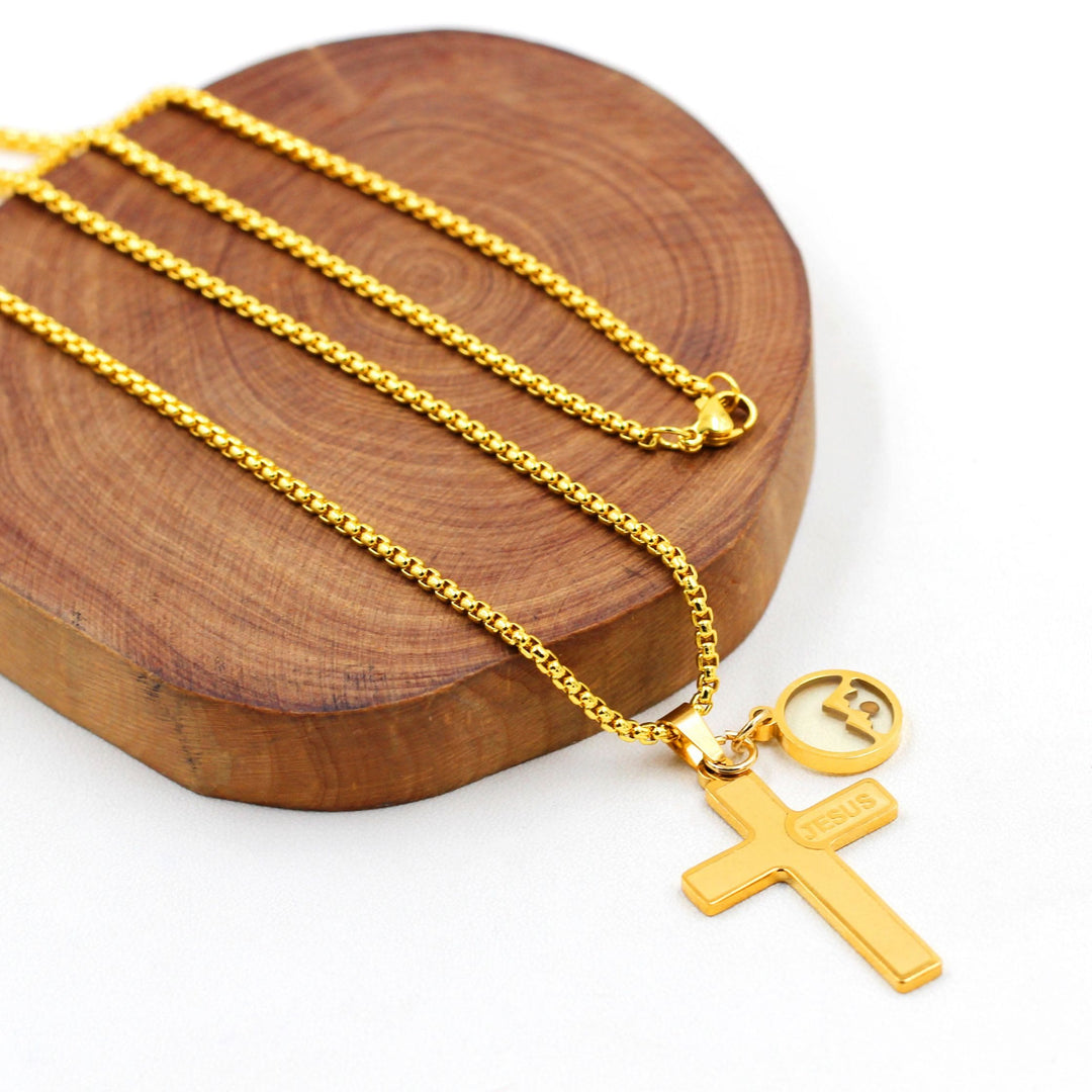 Jesus Engraved Mustard Seed Cross Necklace: A Symbol of Christ’s Love & Faith’s Power