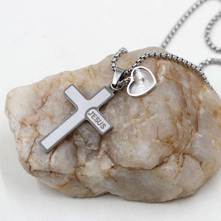 Jesus Engraved Mustard Seed Cross Necklace: A Symbol of Christ’s Love & Faith’s Power