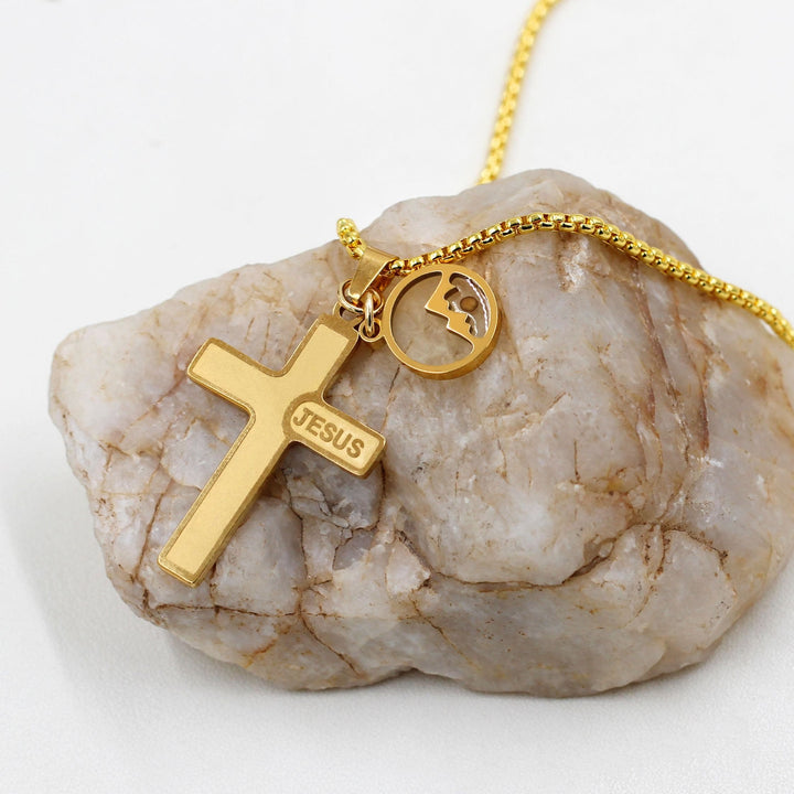 Jesus Engraved Mustard Seed Cross Necklace: A Symbol of Christ’s Love & Faith’s Power