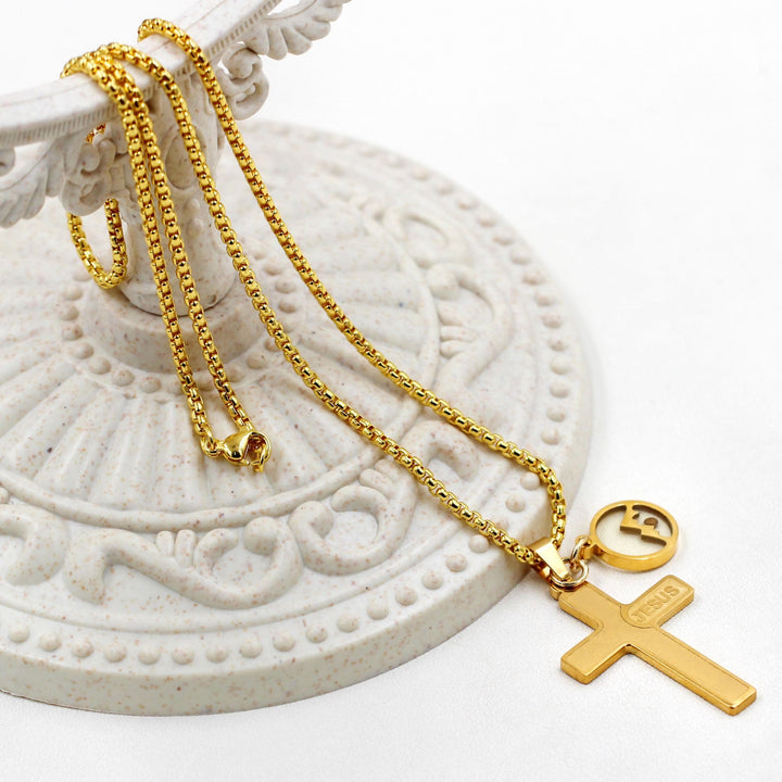 Jesus Engraved Mustard Seed Cross Necklace: A Symbol of Christ’s Love & Faith’s Power