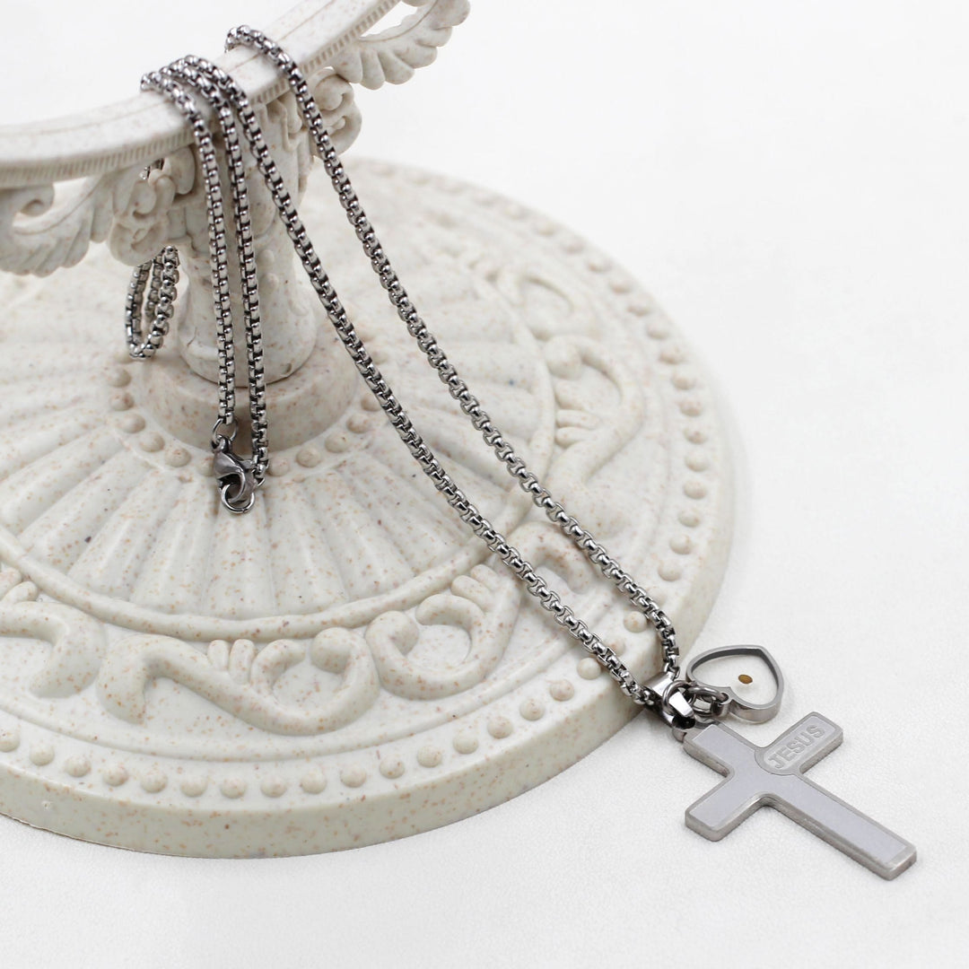 Jesus Engraved Mustard Seed Cross Necklace: A Symbol of Christ’s Love & Faith’s Power