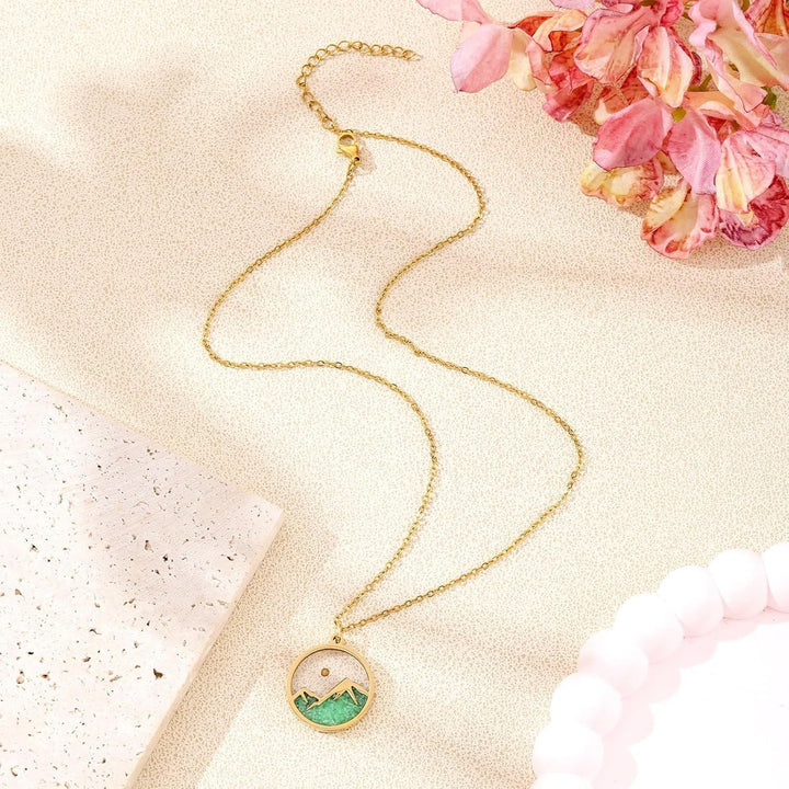 Glow-in-the-Dark Mustard Seed Mountain Necklace: A Symbol of Faith’s Light in Darkness