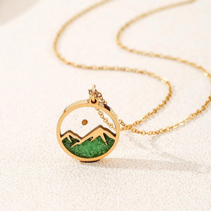 Glow-in-the-Dark Mustard Seed Mountain Necklace: A Symbol of Faith’s Light in Darkness