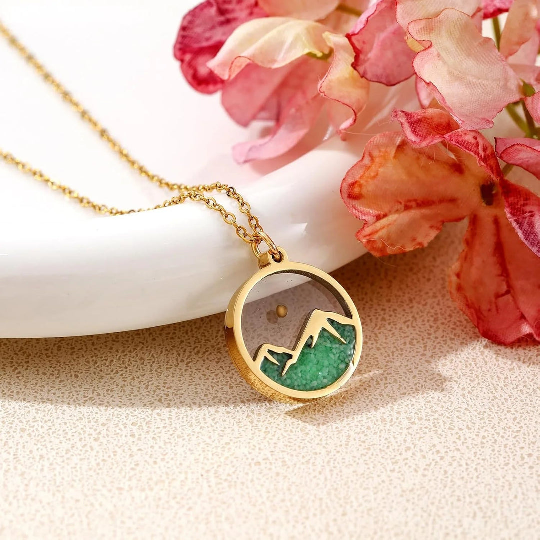 Glow-in-the-Dark Mustard Seed Mountain Necklace: A Symbol of Faith’s Light in Darkness