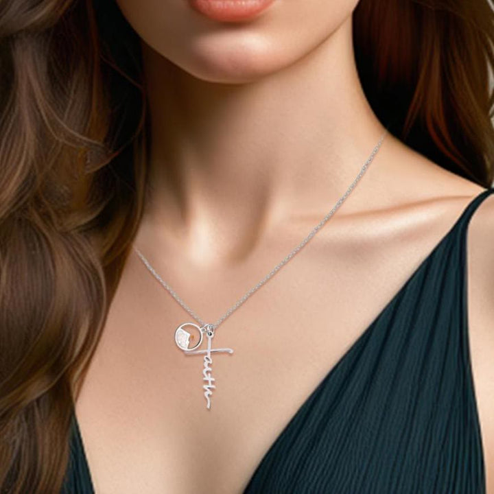 Faith Script Cross Mustard Seed Necklace: A Symbol of Mountain-Moving Belief