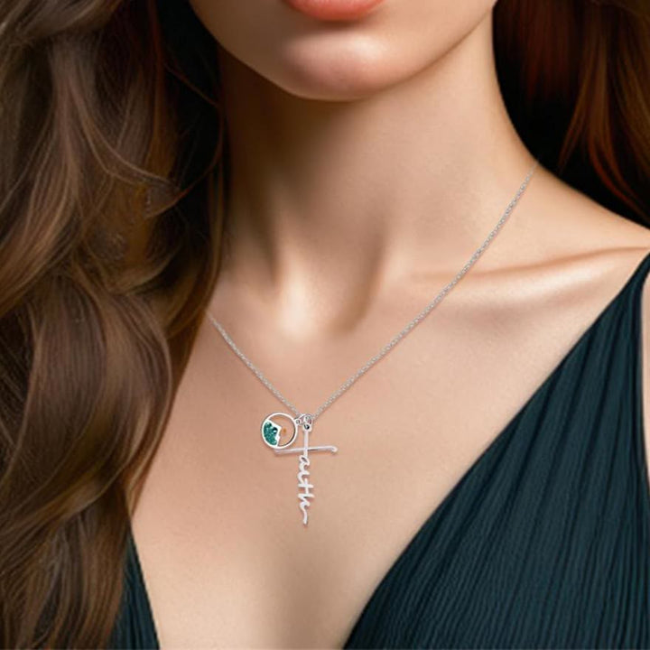 Faith Script Cross Mustard Seed Necklace: A Symbol of Mountain-Moving Belief
