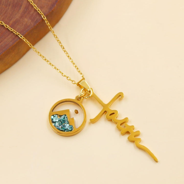 Faith Script Cross Mustard Seed Necklace: A Symbol of Mountain-Moving Belief