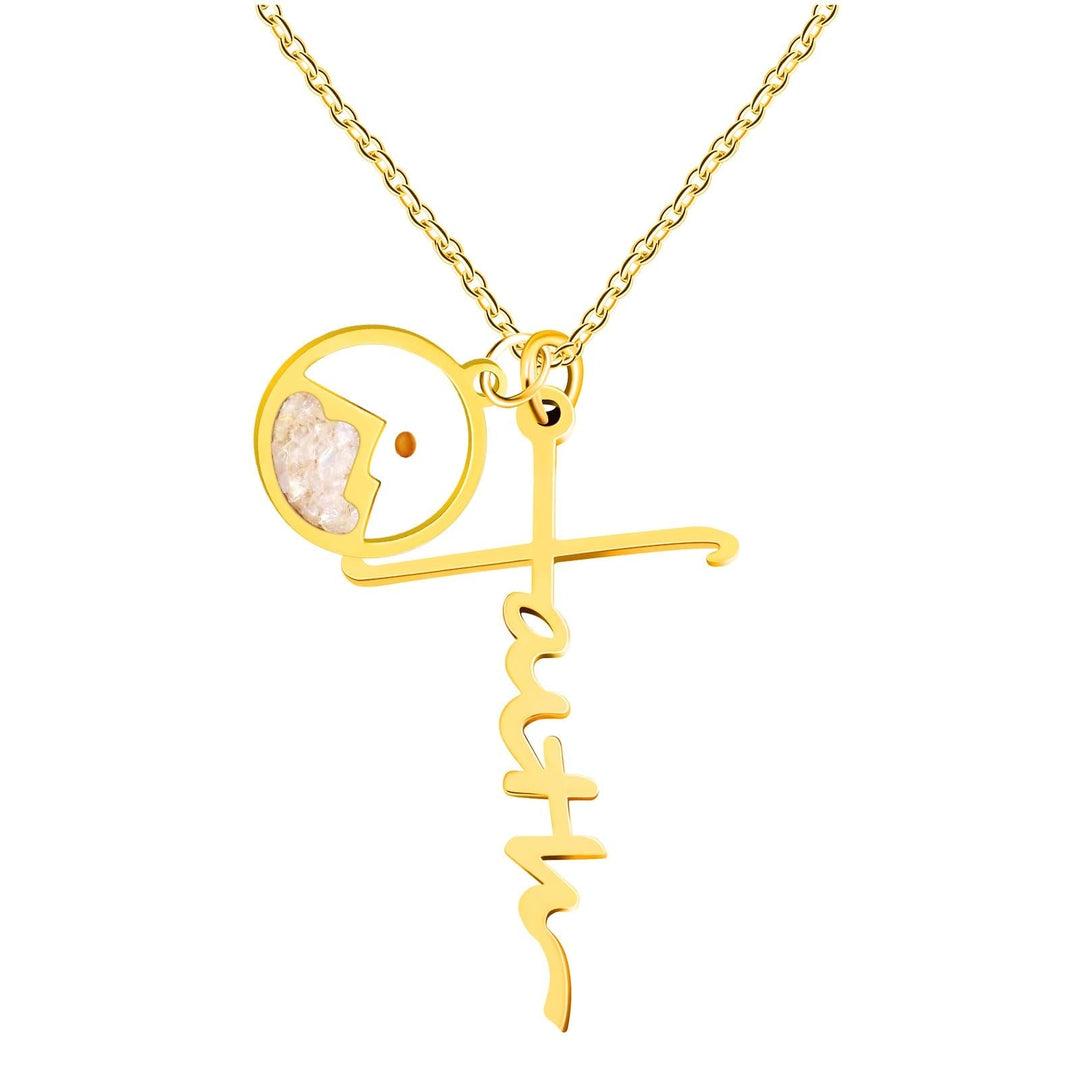 Faith Script Cross Mustard Seed Necklace: A Symbol of Mountain-Moving Belief