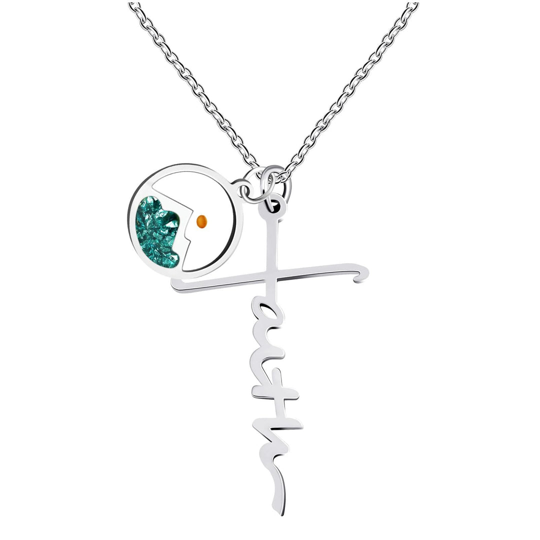 Faith Script Cross Mustard Seed Necklace: A Symbol of Mountain-Moving Belief