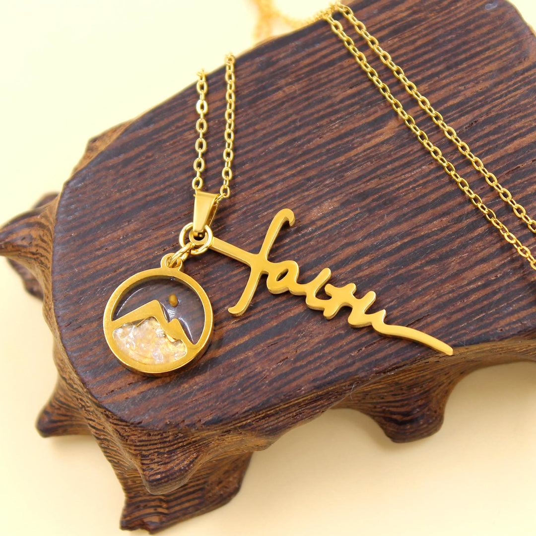 Faith Script Cross Mustard Seed Necklace: A Symbol of Mountain-Moving Belief