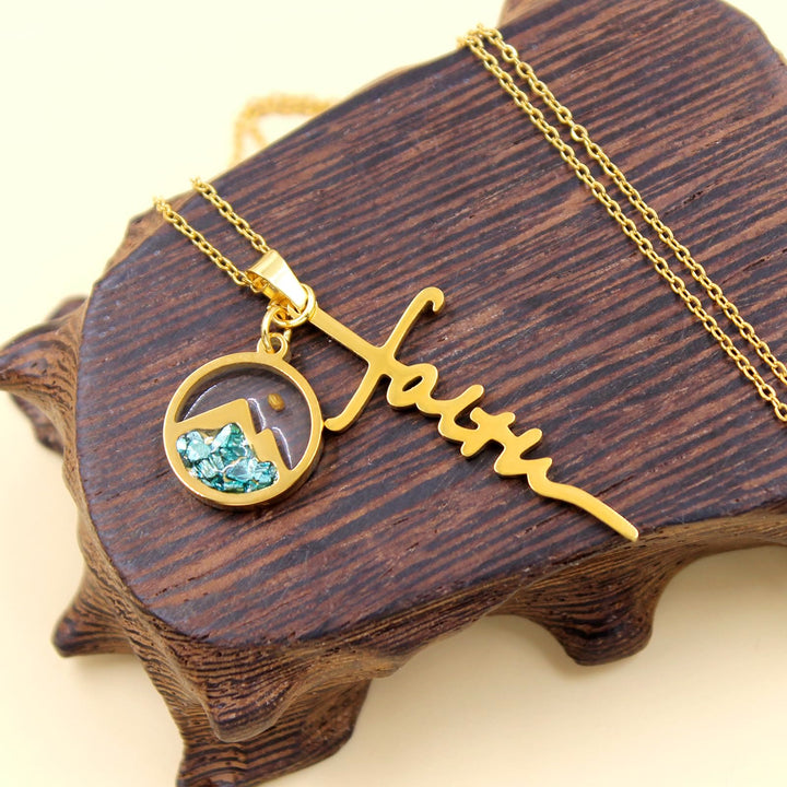 Faith Script Cross Mustard Seed Necklace: A Symbol of Mountain-Moving Belief