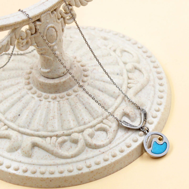 Faith Engraved Wave Mustard Seed Necklace: A Symbol of Calm Amid Life’s Storms