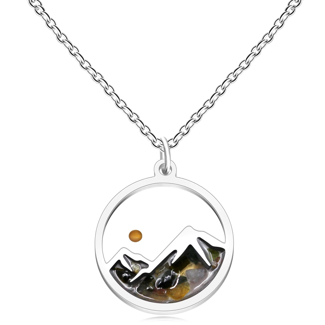 Multi-Gemstone Mustard Seed Mountain Necklace: A Symbol of Faith That Moves Mountains