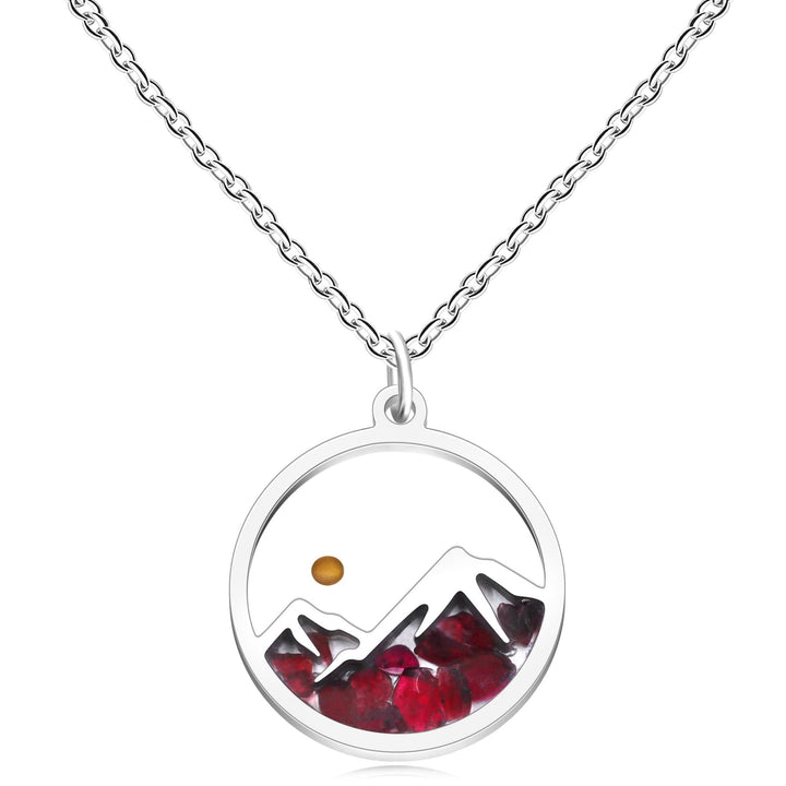 Multi-Gemstone Mustard Seed Mountain Necklace: A Symbol of Faith That Moves Mountains
