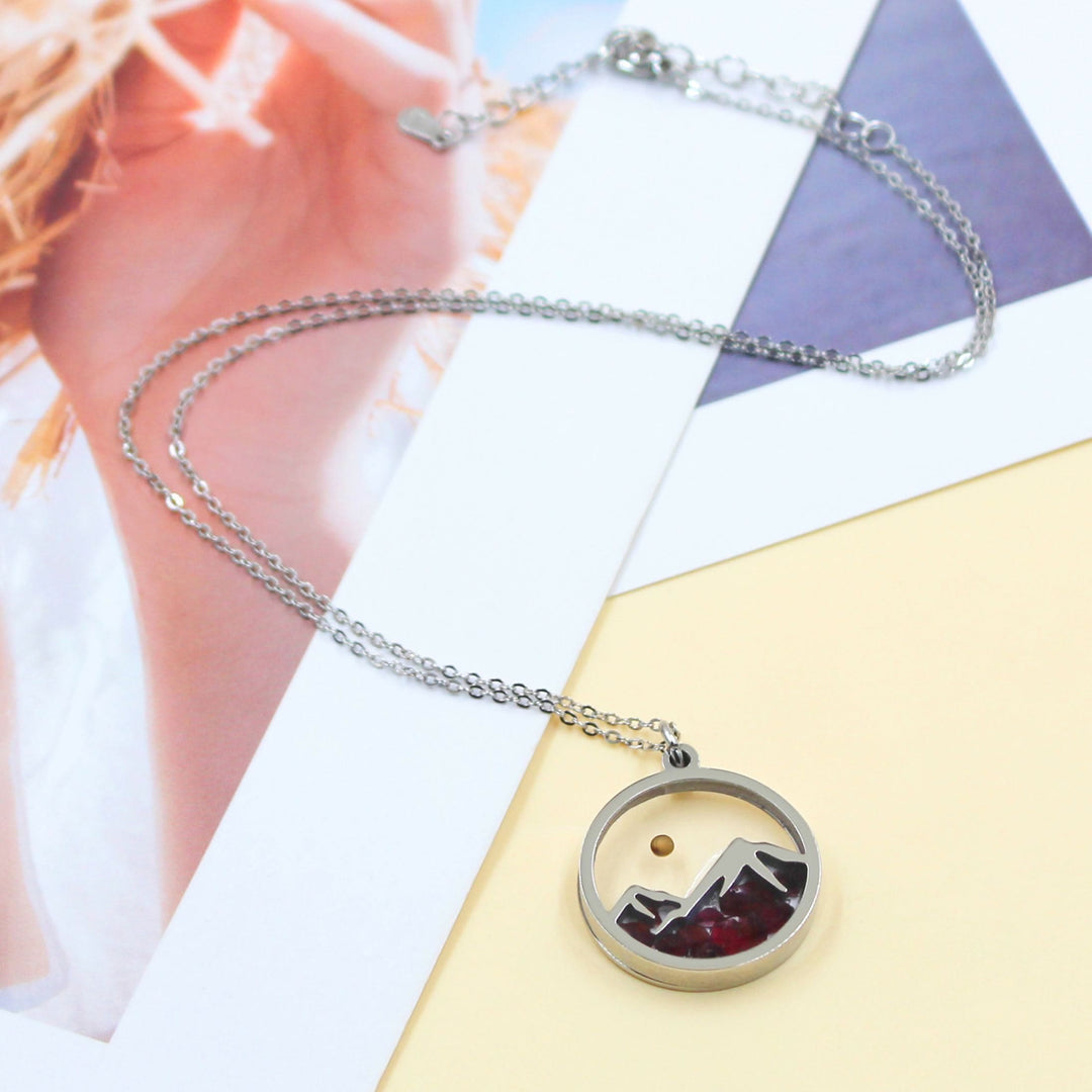 Multi-Gemstone Mustard Seed Mountain Necklace: A Symbol of Faith That Moves Mountains