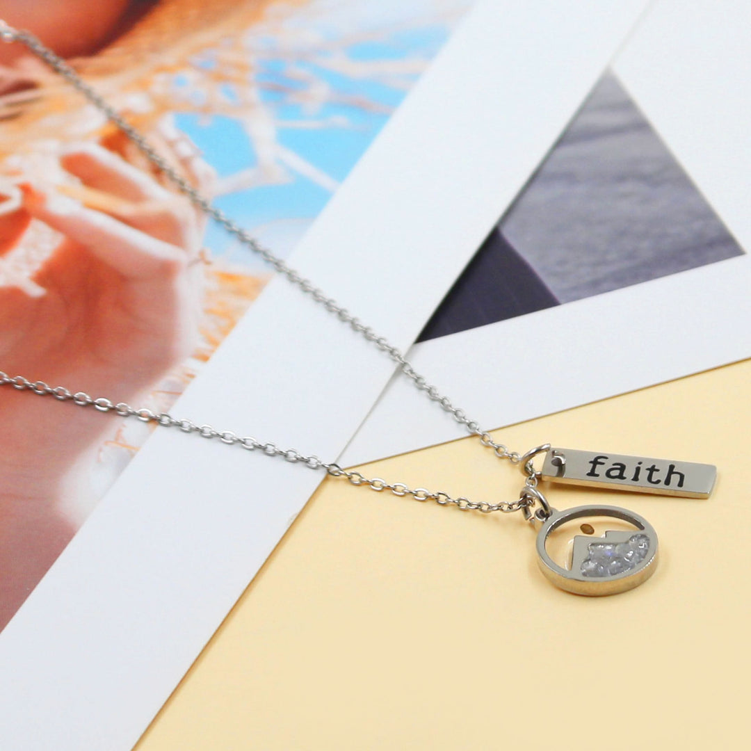 Faith Tag & Mustard Seed Mountain Necklace: A Symbol of Mountain-Moving Belief