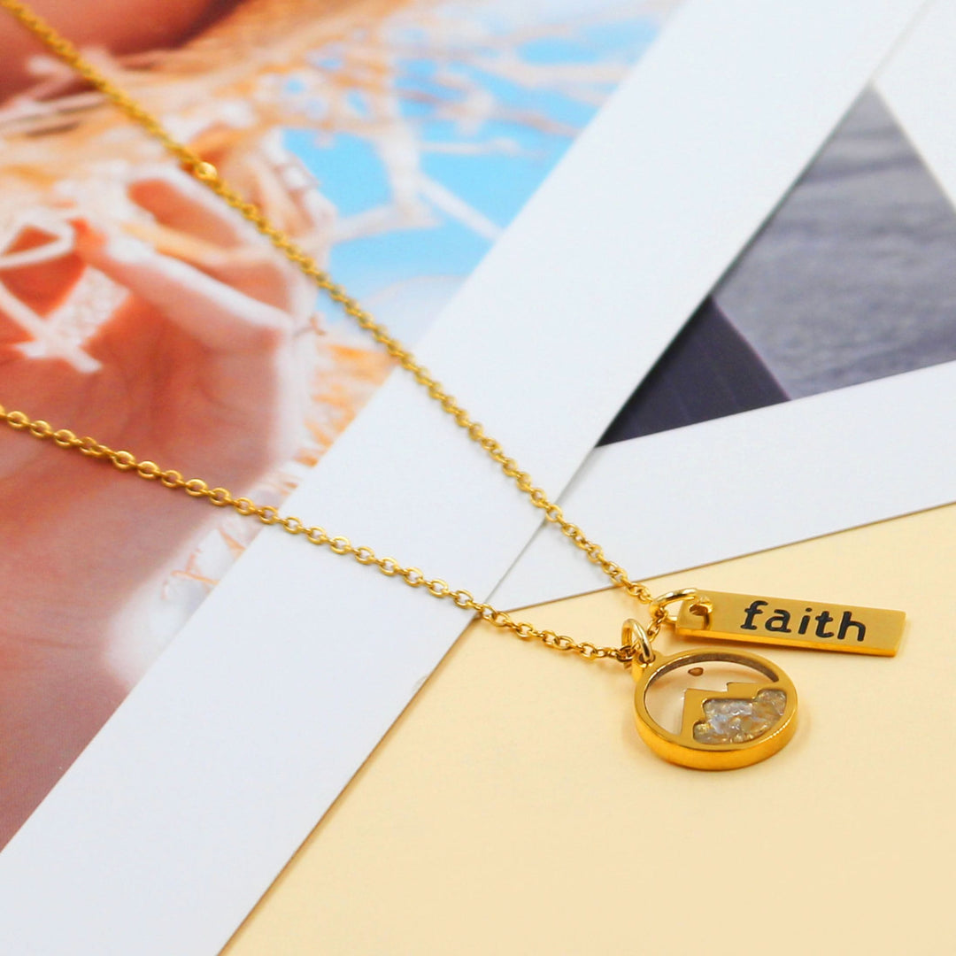 Faith Tag & Mustard Seed Mountain Necklace: A Symbol of Mountain-Moving Belief